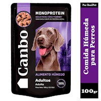 Comida Húmeda para Perro Adulto Canbo Pavo 100gr
